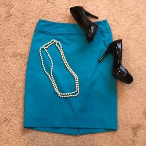 Limited Aqua Pencil Skirt